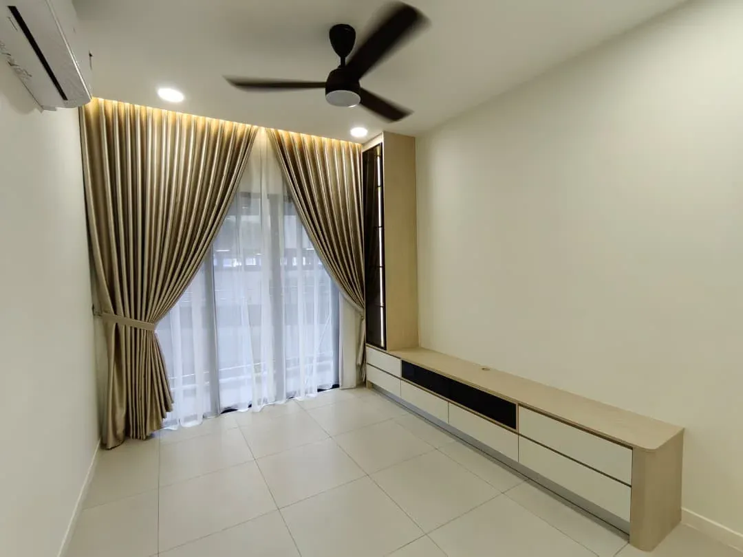 Completed living area at Vierre Residence, Kinrara